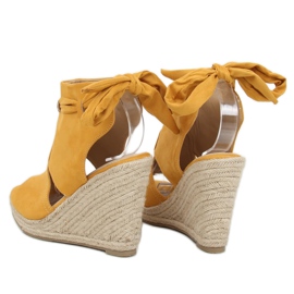 Alpargatas Amarillas con cuñas amarillo LM-023 Amarillo 1