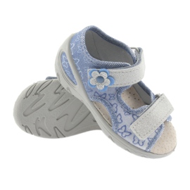 Calzado infantil befado pu 065P122 azul gris 3