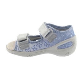 Calzado infantil befado pu 065P122 azul gris 2
