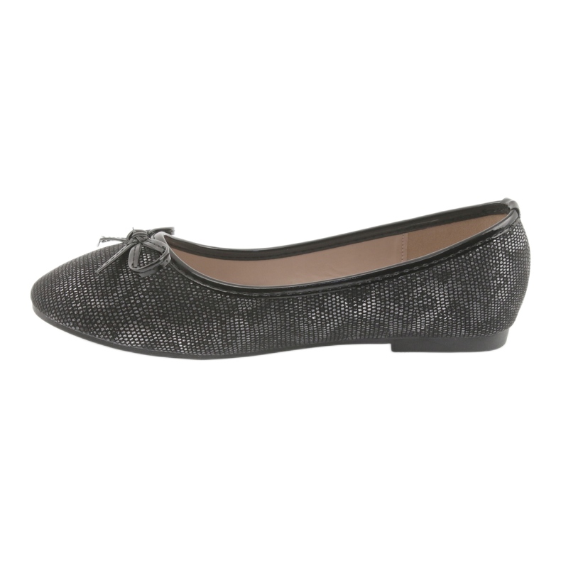 American Club Ballerinas de niñas con un arco lu17 negro 2 American Club Ballerinas de niñas con un arco lu17 negro 2