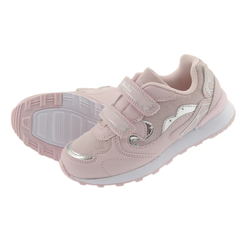Sports Velcro American Club ES18 rosa empolvado gris rosado 5 Sports Velcro American Club ES18 rosa empolvado gris rosado 5