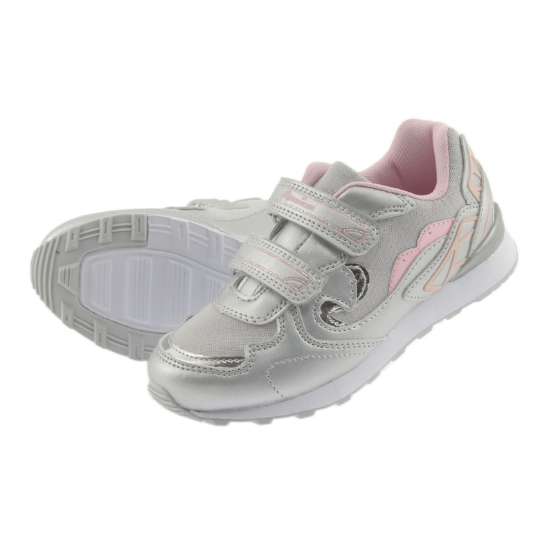 Deportivo Velcro American Club ES18 sebrne gris 5