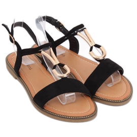 Sandalias de mujer negras WL024 Black negro 2