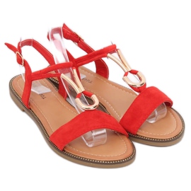 Sandalias de mujer rojas WL024 Rojo 2