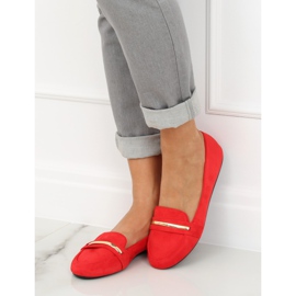 Mocasines de mujer rojo 3C-9 Rojo II-GAT 2