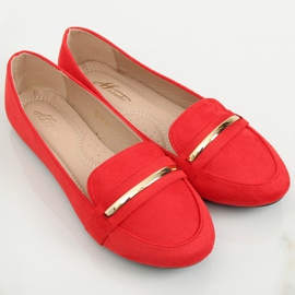 Mocasines de mujer rojo 3C-9 Rojo II-GAT 4