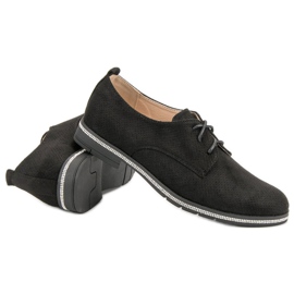 Seastar Zapatos brogue negros con cristales 1