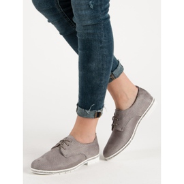 Seastar Zapatos brogue grises con cristales 6