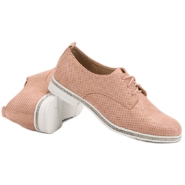 Seastar Zapatos empolvados con cristales rosado 1