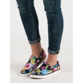 Yes Mile Slipony en flores negro multicolor 5