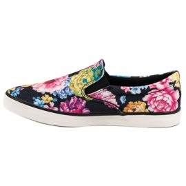 Yes Mile Slipony en flores negro multicolor 2