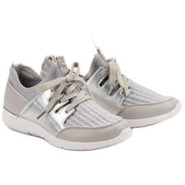 Calzado deportivo sin cordones gris 6