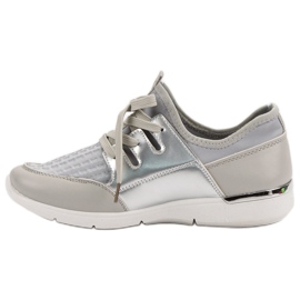 Calzado deportivo sin cordones gris 4