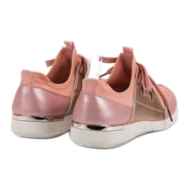 Calzado deportivo sin cordones rosado 4