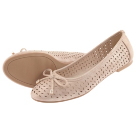 Bailarinas de mujer American Club LU13 beige dorado 5