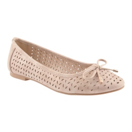 Bailarinas de mujer American Club LU13 beige dorado 1