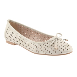 American Club LU13 bailarinas de mujer beige claro 1