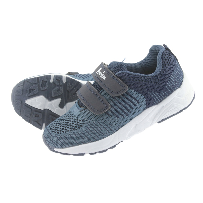 American Club Zapatillas deportivas American CA05 con velcro azul marino 5