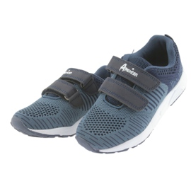 American Club Zapatillas deportivas American CA05 con velcro azul marino 3