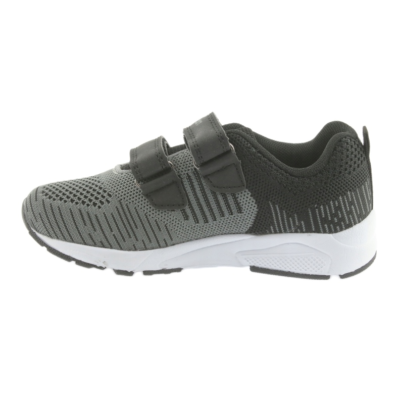 American Club Zapatillas deportivas American CA05 velcro negro gris 2