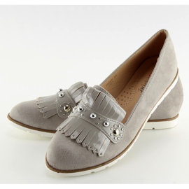Mocasines para mujer gris DM30P gris II-GAT 5