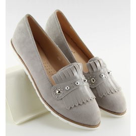 Mocasines para mujer gris DM30P gris II-GAT 4