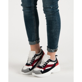 Calzado de moda en la plataforma blanco multicolor 1