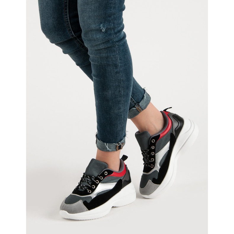 Calzado de moda en la plataforma gris multicolor 2 Calzado de moda en la plataforma gris multicolor 2