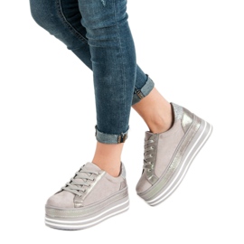 Weide Zapatillas en la plataforma gris 2 Weide Zapatillas en la plataforma gris 2