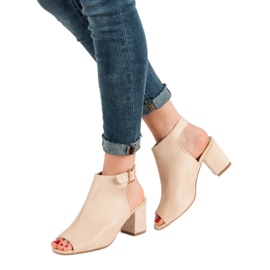 Super Mode Sandalias construidas en una barra marrón 2 Super Mode Sandalias construidas en una barra marrón 2