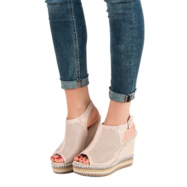Nio Nio Sandalias de cuña incorporadas rosado 4