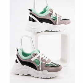 SHELOVET Zapatillas transparentes en la plataforma gris 3