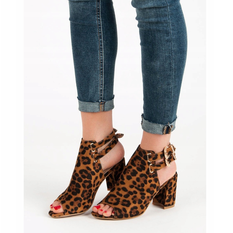 Erynn Sandalias de construcción elegante marrón 1