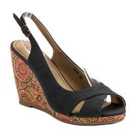 Corina Sandalias étnicas de moda negro 1 Corina Sandalias étnicas de moda negro 1