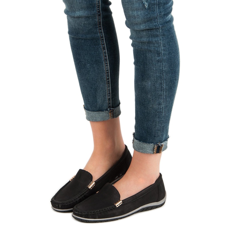 Anesia Paris Mocasines negros 2