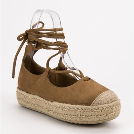 Corina Alpargatas anudadas camel marrón 4