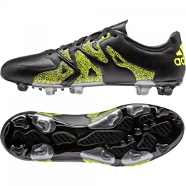 Zapatillas de fútbol Adidas X 15.3 FG / AG Leather B26971 negro negro 2