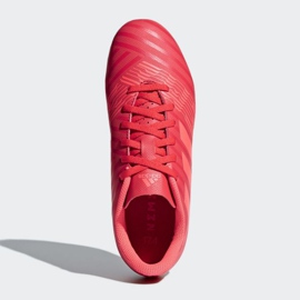 Botas de fútbol Adidas Nemeziz 17.4 FxG Jr CP9207 rojo rojo 2