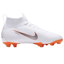 Nike Mercurial Superfly 6 Elite Fg Jr AH7340-107 zapatos de fútbol blanco blanco 1