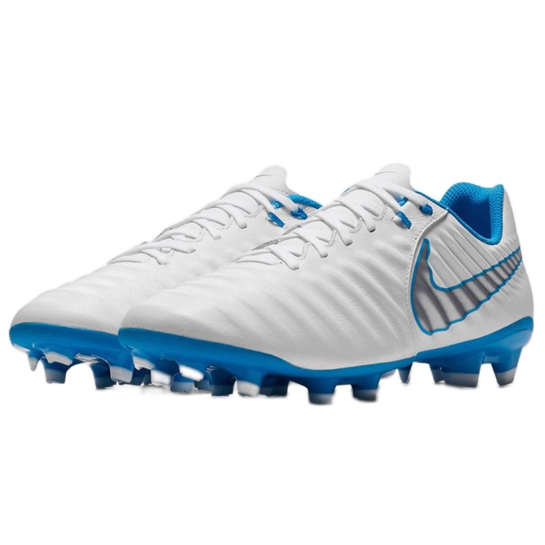 Nike Tiempo Legend 7 Academy Fg M AH7242-107 zapatos de fútbol blanco blanco 2