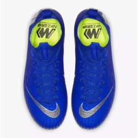 Zapatillas de fútbol Nike Mercurial Superfly 6 Elite Fg Jr AH7340-400 azul azul 2 Zapatillas de fútbol Nike Mercurial Superfly 6 Elite Fg Jr AH7340-400 azul azul 2