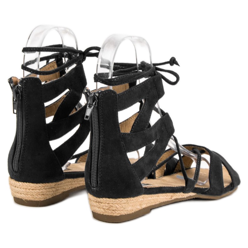 Corina Sandalias romanas negras negro 1