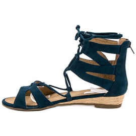 Corina Sandalias romanas azul marino 5