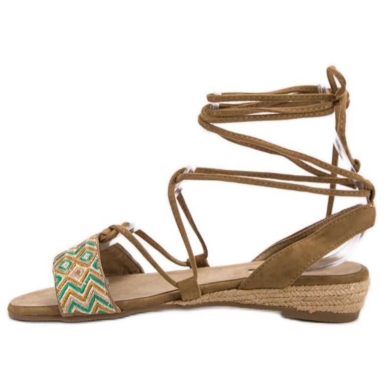 Corina Sandalias atadas marrón 1