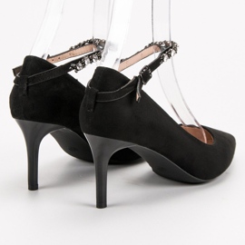 Fama Tacones de ante negros 6
