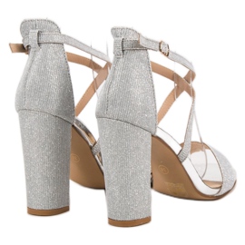 Seastar Sandalias de tacón gris 5