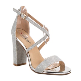 Seastar Sandalias de tacón gris 3
