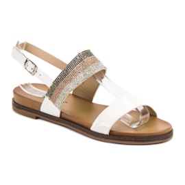 Sandalias con Cristales VINCEZA blanco 4