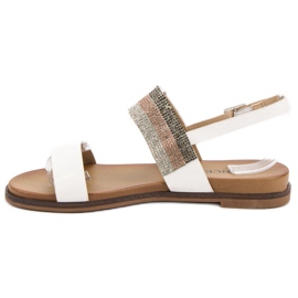 Sandalias con Cristales VINCEZA blanco 5
