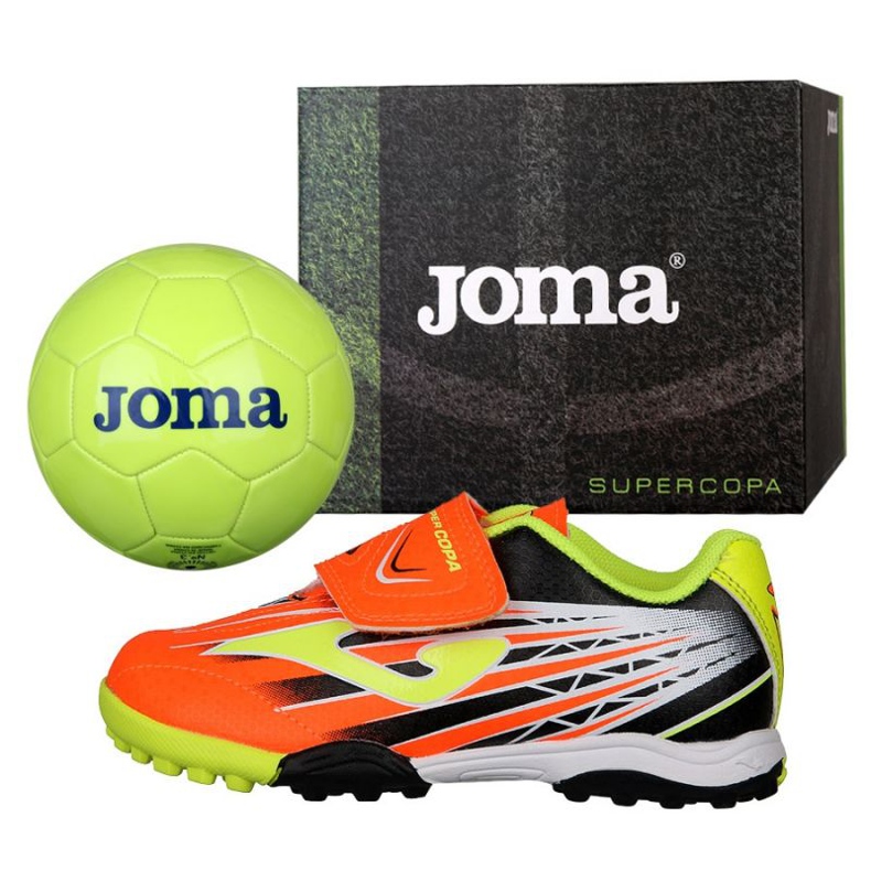 Botas de fútbol Joma Super Copa Jr Tf SCJS.908.TF + Balón libre multicolor multicolor 1